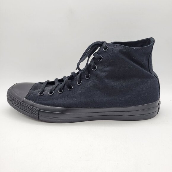 Converse Chuck Taylor All Star High Top Shoes Triple Black Sneakers Mens size 15 - Picture 4 of 10